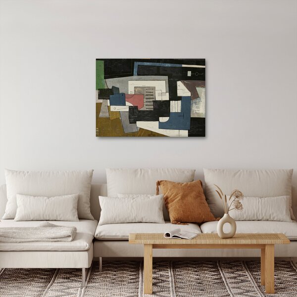 Kép - absztrakció, kubizmus (70x50 cm)