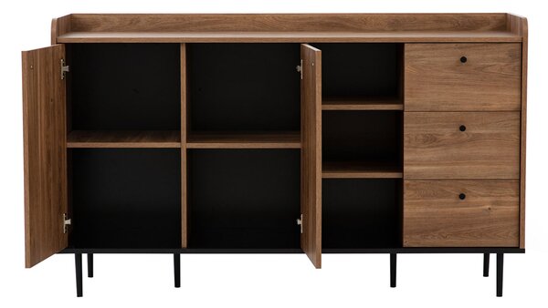 Komód Percival PC1 (fekete + brandy castello)