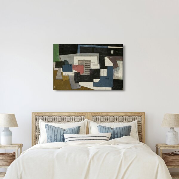 Kép - absztrakció, kubizmus (90x60 cm)