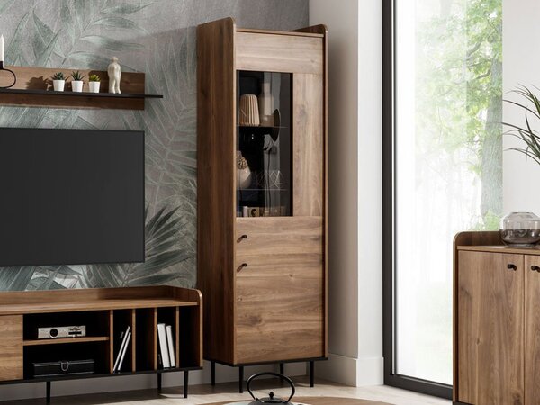 Vitrin Percival PC9 (fekete + brandy castello)