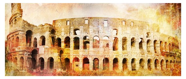 Kép - Digitális festészet, Colosseum, Róma, Olaszország (120x50 cm)
