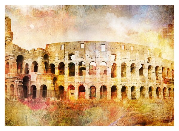 Kép - Digitális festészet, Colosseum, Róma, Olaszország (70x50 cm)