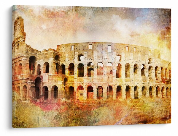 Kép - Digitális festészet, Colosseum, Róma, Olaszország (70x50 cm)