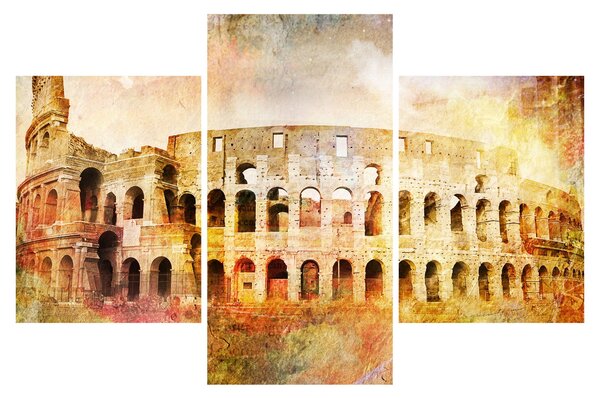Kép - Digitális festészet, Colosseum, Róma, Olaszország (90x60 cm)