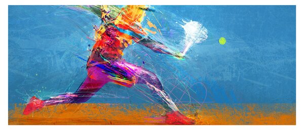 Kép - Festett teniszező (120x50 cm)