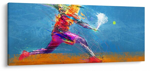 Kép - Festett teniszező (120x50 cm)