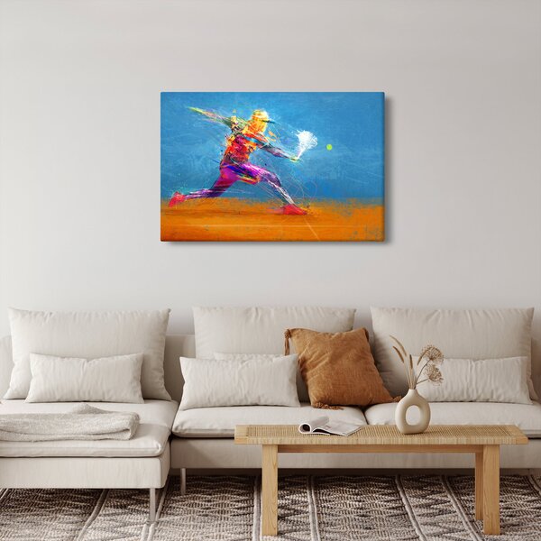 Kép - Festett teniszező (90x60 cm)