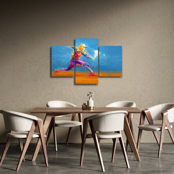 Kép - Festett teniszező (90x60 cm)