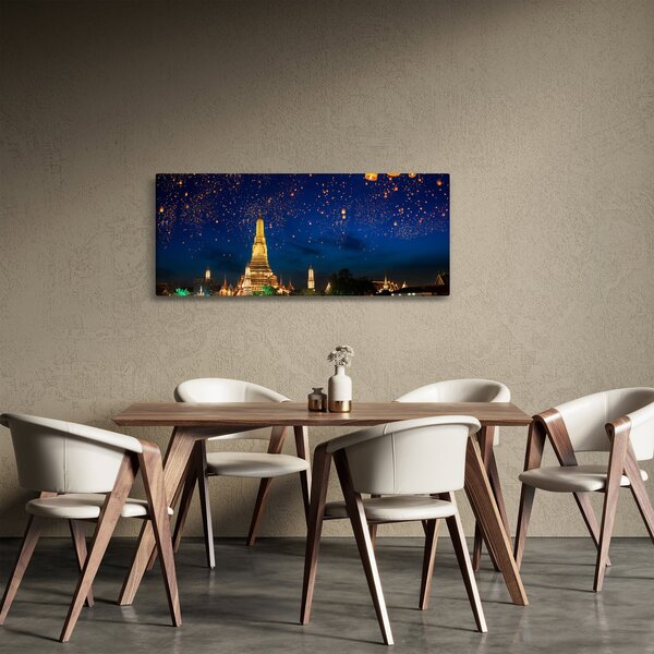 Kép - A boldogság lámpásai, Bangkok (120x50 cm)