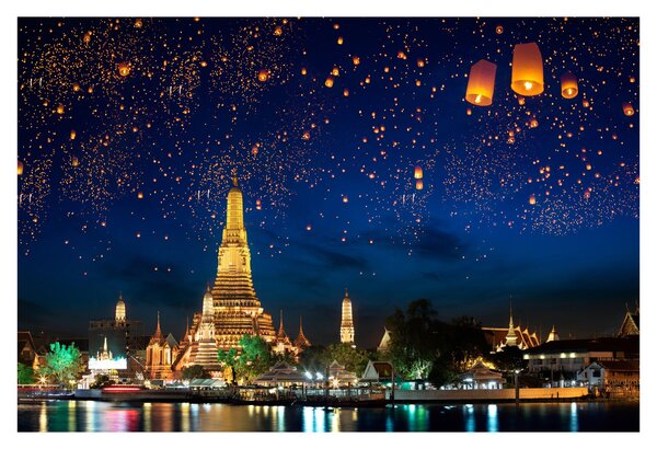 Kép - A boldogság lámpásai, Bangkok (90x60 cm)