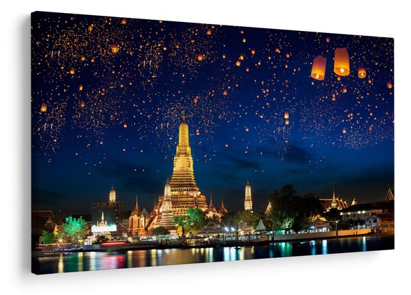 Kép - A boldogság lámpásai, Bangkok (90x60 cm)