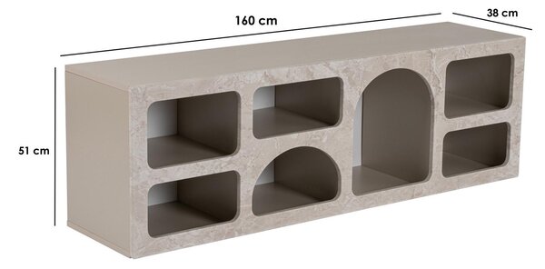 Regál Lotos 160 (travertin + homok)
