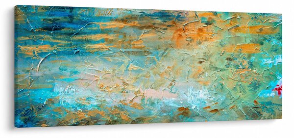 A kék absztrakció képe (120x50 cm)