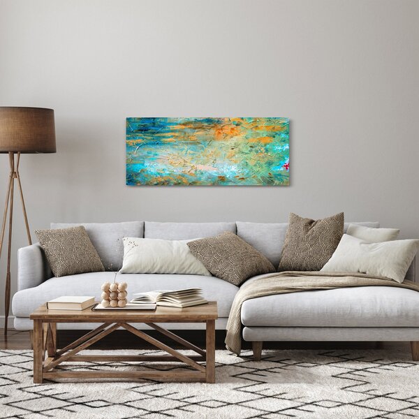 A kék absztrakció képe (120x50 cm)