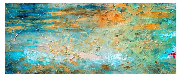 A kék absztrakció képe (120x50 cm)