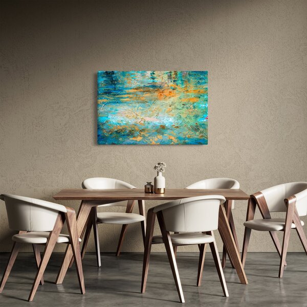 A kék absztrakció képe (90x60 cm)