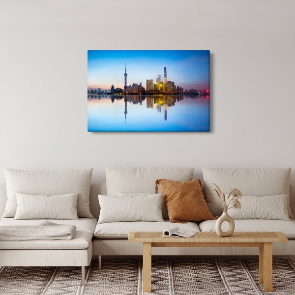 Egy kép a reggeli égboltról Sanghaj felett (90x60 cm)