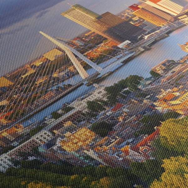 Kép - panoráma Rotterdam, Hollandia (70x50 cm)