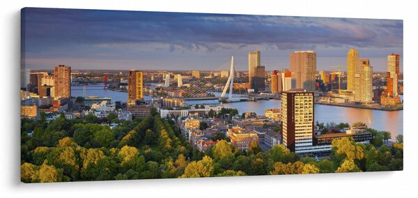 Kép - panoráma Rotterdam, Hollandia (120x50 cm)