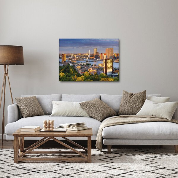 Kép - panoráma Rotterdam, Hollandia (70x50 cm)