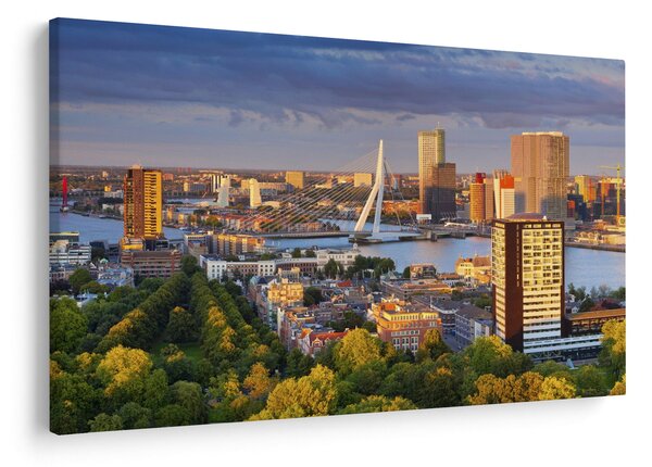 Kép - panoráma Rotterdam, Hollandia (90x60 cm)