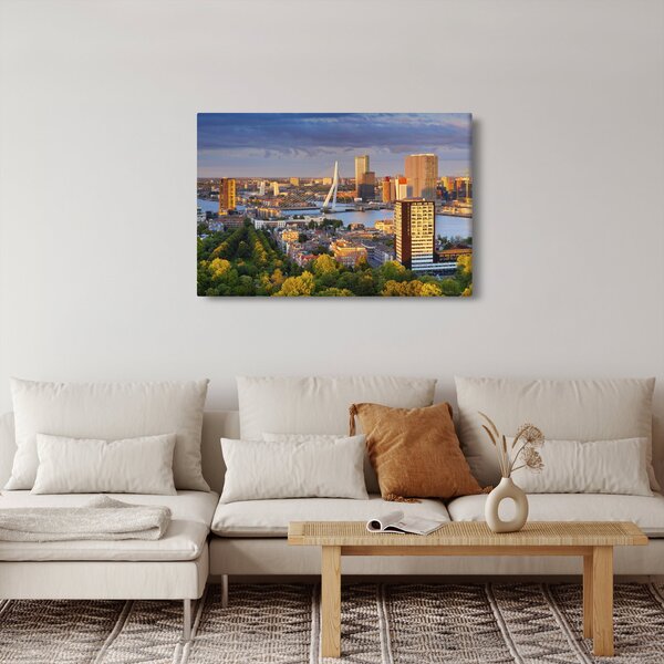 Kép - panoráma Rotterdam, Hollandia (90x60 cm)