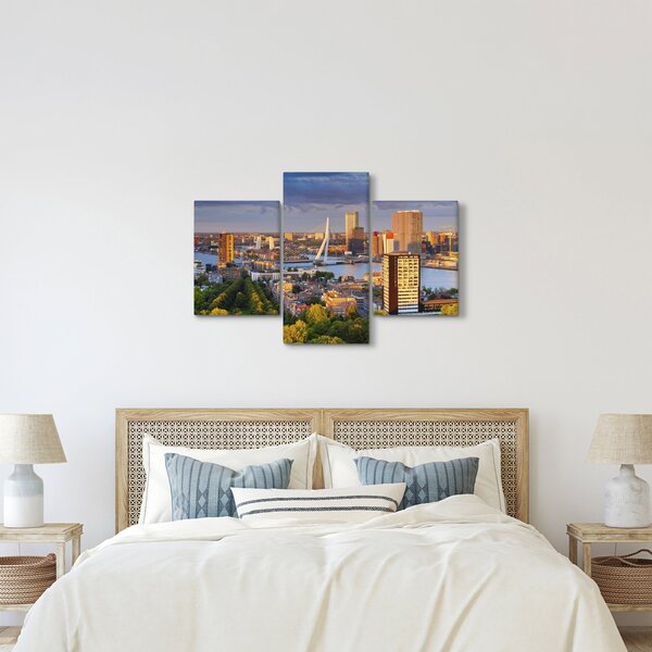 Kép - panoráma Rotterdam, Hollandia (90x60 cm)
