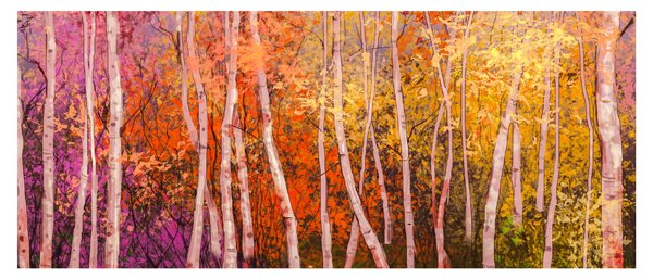 Egy kép egy színes erdőről (120x50 cm)