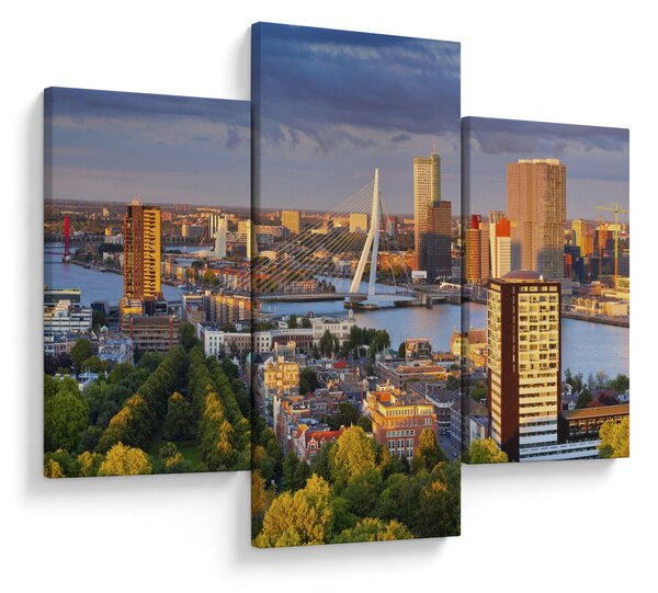 Kép - panoráma Rotterdam, Hollandia (90x60 cm)