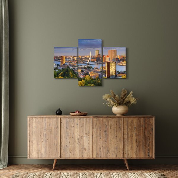 Kép - panoráma Rotterdam, Hollandia (90x60 cm)