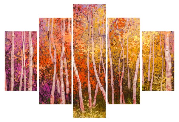 Egy kép egy színes erdőről (150x105 cm)
