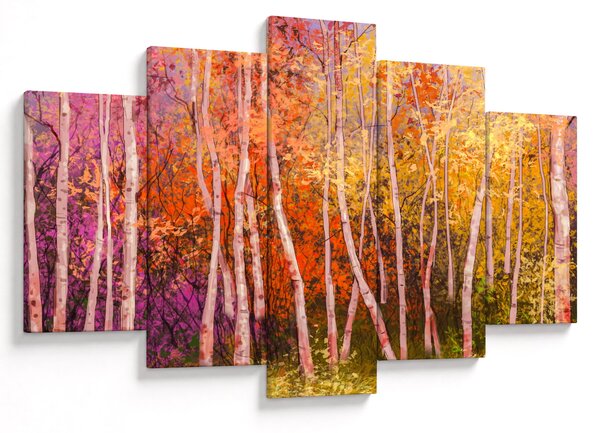 Egy kép egy színes erdőről (150x105 cm)