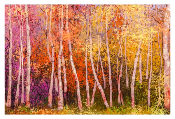 Egy kép egy színes erdőről (90x60 cm)