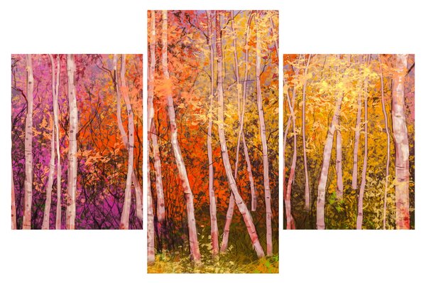 Egy kép egy színes erdőről (90x60 cm)
