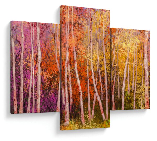 Egy kép egy színes erdőről (90x60 cm)