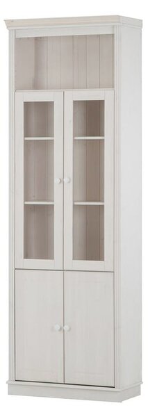 Fehér borovi fenyő tálalószekrény 74x223 cm Anita – Støraa