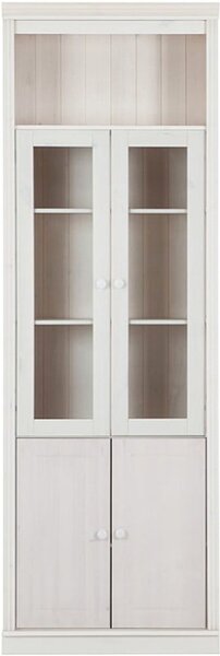 Fehér borovi fenyő tálalószekrény 74x223 cm Anita – Støraa