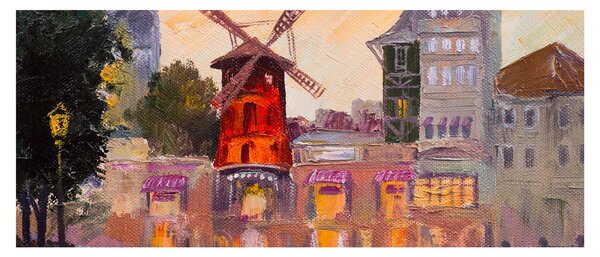 Kép - Moulin rouge, Párizs, Franciaország (120x50 cm)