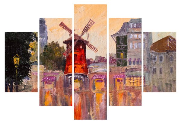 Kép - Moulin rouge, Párizs, Franciaország (150x105 cm)