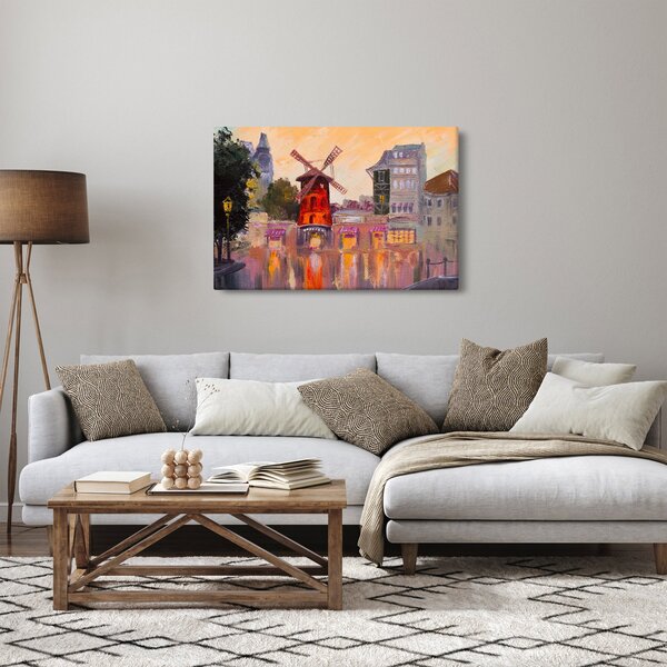 Kép - Moulin rouge, Párizs, Franciaország (90x60 cm)