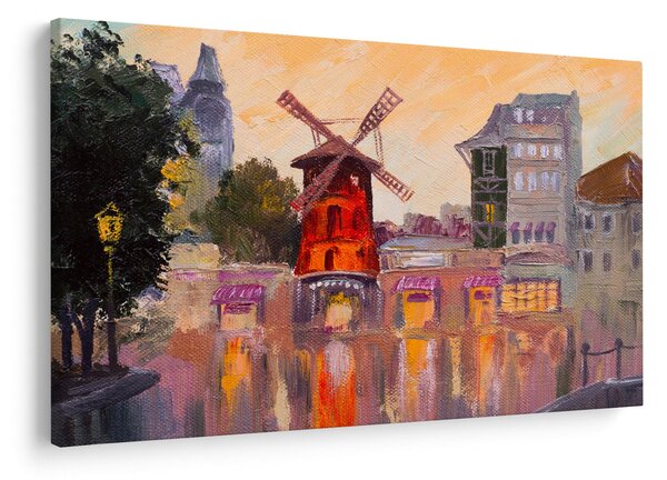 Kép - Moulin rouge, Párizs, Franciaország (90x60 cm)