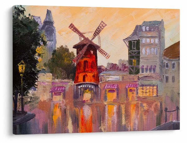 Kép - Moulin rouge, Párizs, Franciaország (70x50 cm)