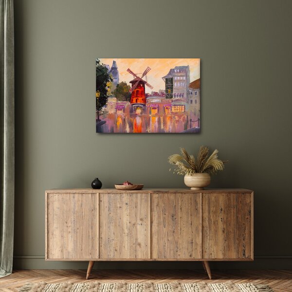 Kép - Moulin rouge, Párizs, Franciaország (70x50 cm)
