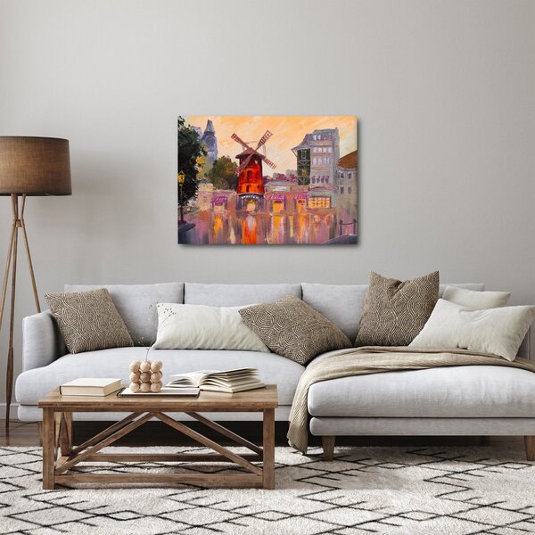 Kép - Moulin rouge, Párizs, Franciaország (70x50 cm)