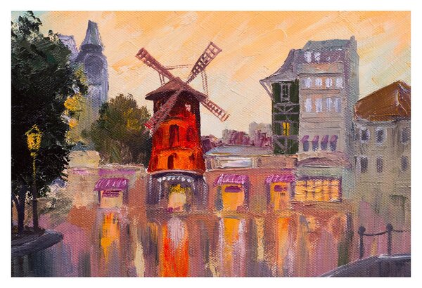 Kép - Moulin rouge, Párizs, Franciaország (90x60 cm)
