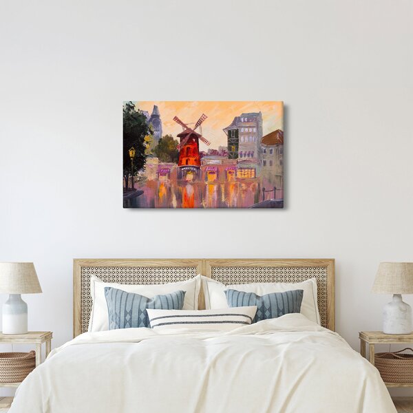 Kép - Moulin rouge, Párizs, Franciaország (90x60 cm)