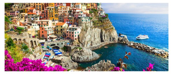 Kép - Manarola olasz falu (120x50 cm)