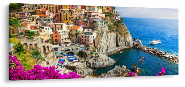 Kép - Manarola olasz falu (120x50 cm)