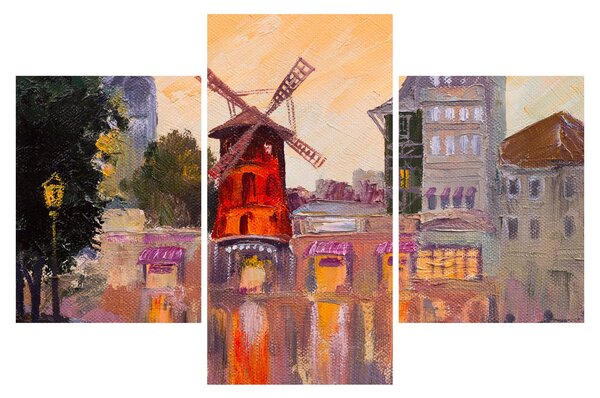 Kép - Moulin rouge, Párizs, Franciaország (90x60 cm)