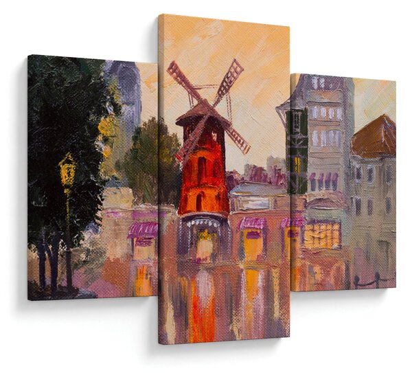 Kép - Moulin rouge, Párizs, Franciaország (90x60 cm)